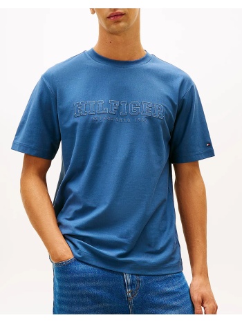 tommy hilfiger mix media graphic tee mw0mw41766-dbz blue