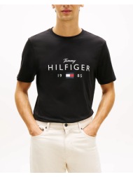 tommy hilfiger brand love big hilfiger tee mw0mw41455-bds black