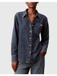 calvin klein ls classic denim shirt blue whar lv047e742g-3ua denimblue