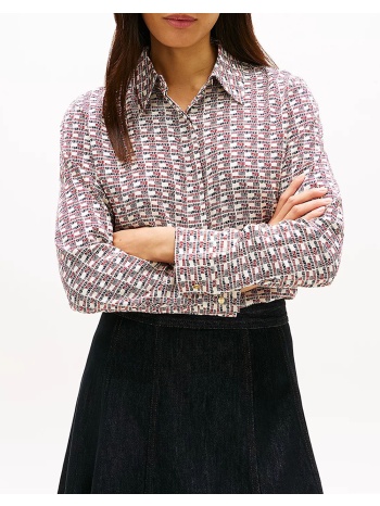 tommy hilfiger vis twill ls regular shirt ww0ww48180-0k4