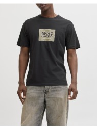jack&jones jjrain tee ss crew neck 12288097-black black