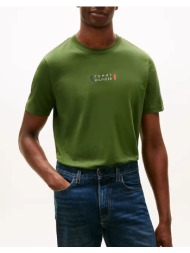 tommy hilfiger brand love small center tee mw0mw41453-l01 green