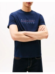tommy jeans tjm slim entry dna ss t ext dm0dm22333-c1g darkblue