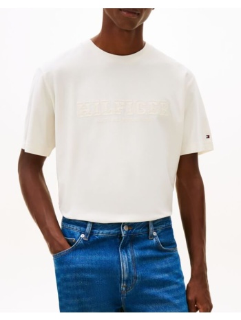 tommy hilfiger mix media graphic tee mw0mw41766-z00 cream