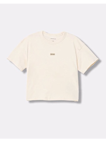 calvin klein jeans folded logo label s/s t-shirt