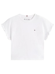 tommy hilfiger essential top ss kg0kg08970-8y-16y-ybr white