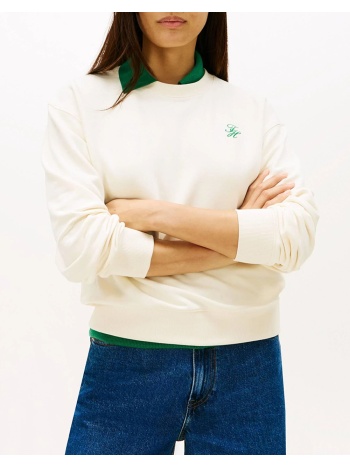 tommy hilfiger th script reg terry swtshrt ww0ww49418-aef