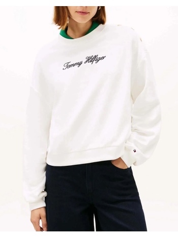 tommy hilfiger gold btn script terry swtsrt ww0ww48783-ybl