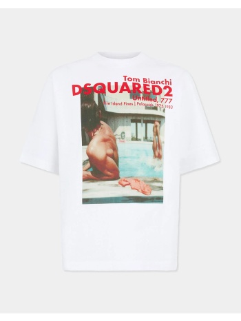 dsquared2 μπλουζα s74gd1551d20106-100 white