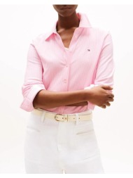 tommy hilfiger 1985 slim pique ls shirt ww0ww43528-0d7 lightpink