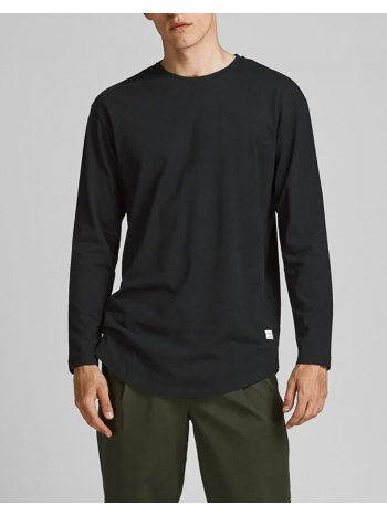 jack&jones μπλουζα jjenoa tee o-neck ls noos 12190128-black