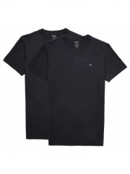 diesel φανελες umtee-randal-tube-twopack t-shirt a054270ldas-e1350 black