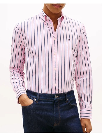 tommy hilfiger flex poplin bold stripe rf shirt