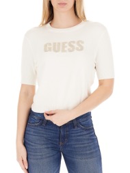 guess ss cn norah logo swtr πλεκτο γυναικειο w6rr47z2nq2-g012 offwhite