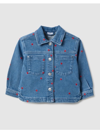 ovs denim jacket w/ hearts 2514660-medium blue denimblue