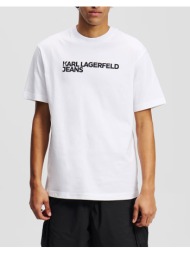 karl lagerfeld jeans klj reg ss essential tee a1m17002-100 white