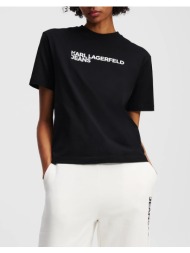 karl lagerfeld jeans klj reg ss essential tee a1w17005-999 black