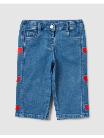 ovs denim wide leg w/band 2514641-medium blue denimblue