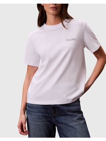 calvin klein ss classic graphic tee lv047e809g-yaa white