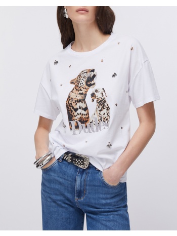 liu jo white_wa6j06_t-shirt moda m/c μπλουζα γυναικειο