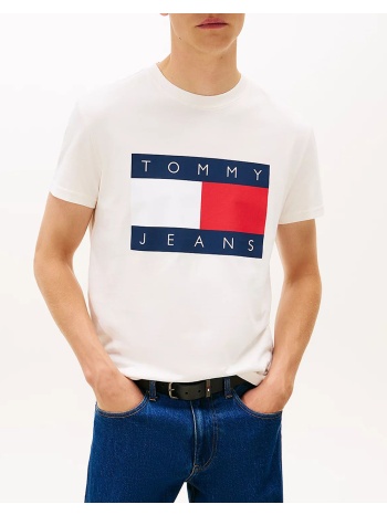 tommy jeans tjm reg big flag ss tee ext dm0dm22645-ybh