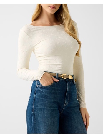 guess ls scoop back nadene top μπλουζα γυναικειο