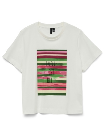 vero moda vmvivian mette ss top box jrs 10338449-snow