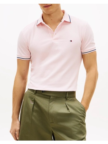 tommy hilfiger tipped slim fit seasonal polo mw0mw39993-tpb