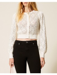 twinset ζακετα 261tp3203-00059 ecru