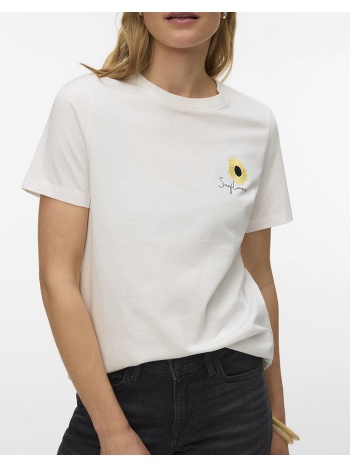 vero moda vmulla paulina ss top box jrs 10338420-snow