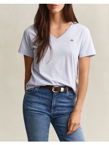 gant μπλουζα κμ reg shield ss v-neck t-shirt 3gw4200750-455