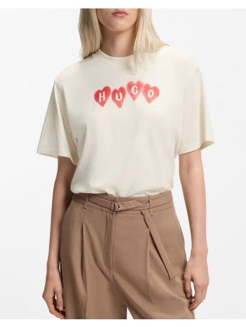 hugo vintage tee_22 10279054 01 50561164-102 ecru