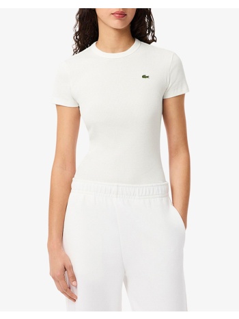 lacoste μπλουζα κμ tee-shirt 3tf5538-70v offwhite