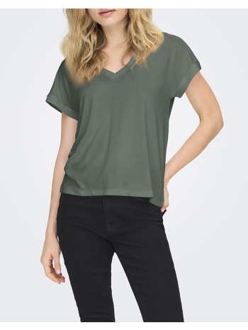 only onlfree life s/s v-neck lace top jrs 15369294-laurel