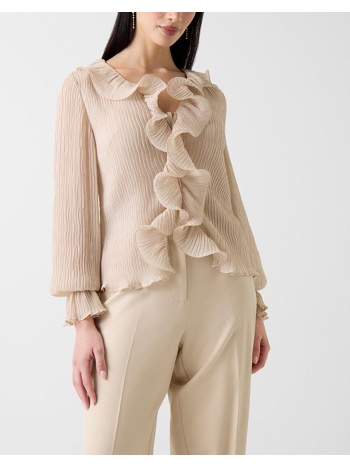 guess ls faye top πουκαμισο γυναικειο w6rh31wi342-f1pv ivory