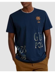 la martina μπλουζα t-shirt κμ man s/s sleeve jersey 3lmmcrg30-07017 navyblue