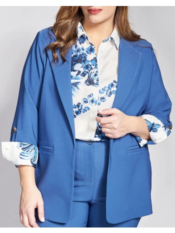 parabita σακάκι κρεπ με γυριστά μανίκια 012610709393-024