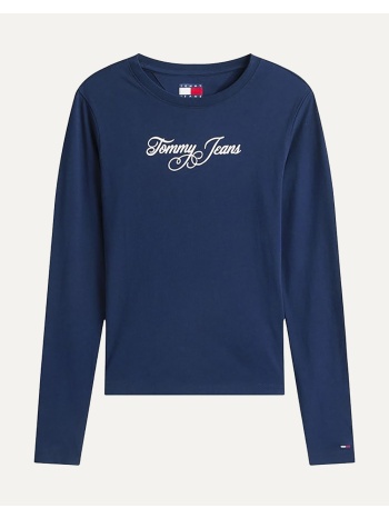 tommy jeans tjw slim essential logo 1 ls tee dw0dw21844-c1g