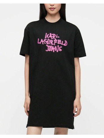 karl lagerfeld jeans klj graffiti tee dress b1w13043-999