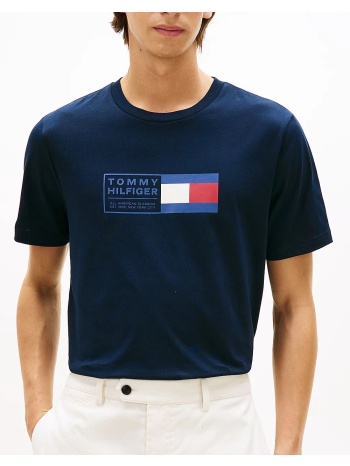 tommy hilfiger brand love text box tee mw0mw42366-dw5