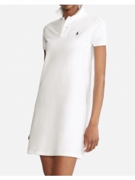 ralph lauren ralph laurenpolo lcy drs-short sleeve-casual dress 211799490-017 white