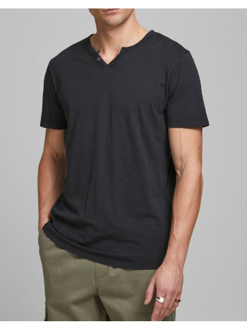 jack&jones jjesplit neck tee ss noos 12164972-black black