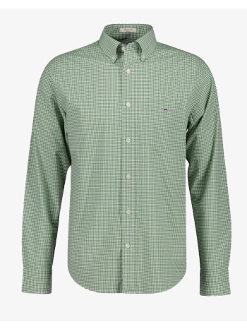 gant υποκαμισο μμ reg classic poplin gingham shirt