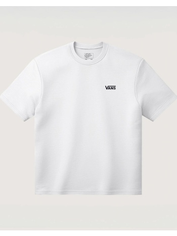 vans left chest ss vn000r9xwht1-white white