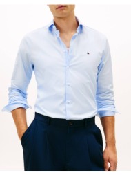tommy hilfiger cl flex poplin sf shirt mw0mw38347-c3qr lightblue
