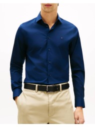 tommy hilfiger cl flex poplin sf shirt mw0mw38347-dccr navyblue