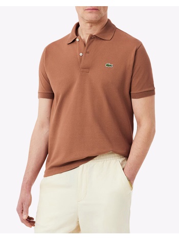 lacoste μπλουζα κμ polo ss 3l1212-lfa cappuccino