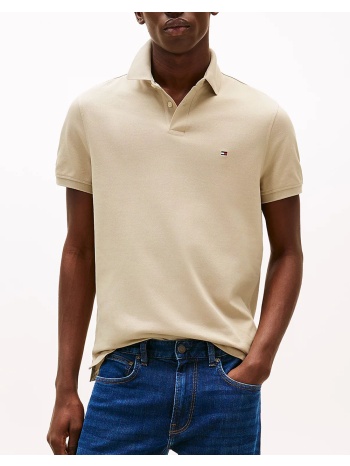 tommy hilfiger 1985 regular polo mw0mw17770-rbt biege