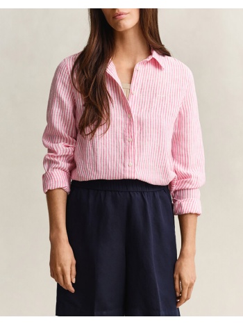 gant υποκαμισο μμ reg striped linen ls shirt 3gw4300621-661