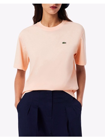 lacoste μπλουζα κμ tee-shirt ss 3tf7215-big lightcoral